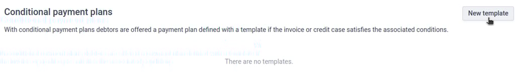 How do I create a conditional payment plan?