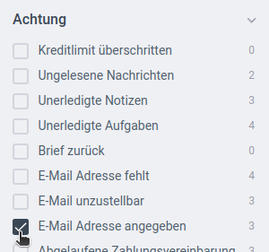 kunden_filter_achtung_e-mail_adresse_angegeben
