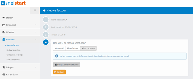 snelstart_factuurverzending_deactiveren_alleen_opslaan