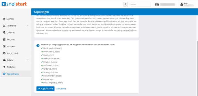 snelstart_koppelen_toegang